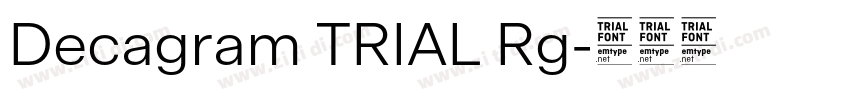 Decagram TRIAL Rg字体转换